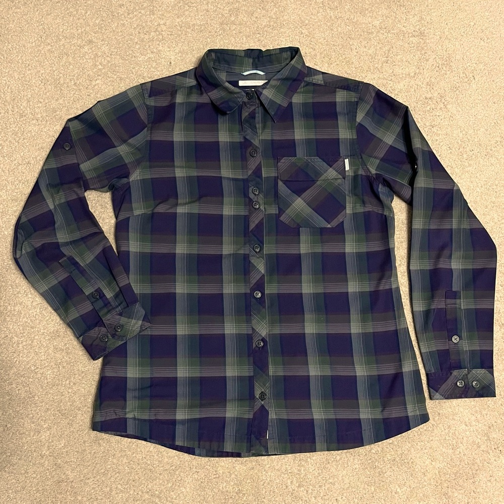Columbia | Women’s Plaid Button-Down Shirt | Size L